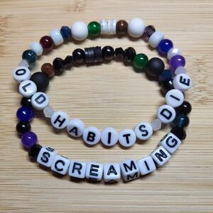 The Black Dog- Taylor Swift Friendship Bracelet Bundle Of 2, Size 7"